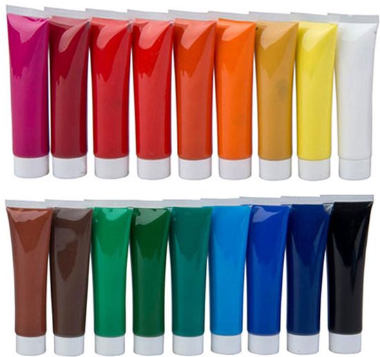 18-teiliges Acrylfarben-Set