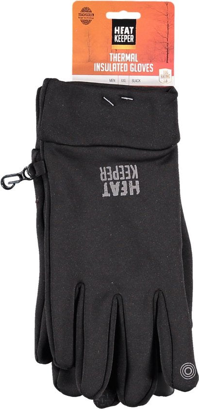 Heatkeeper Thermo-Sporthandschuhe für Herren – Schwarz S/M