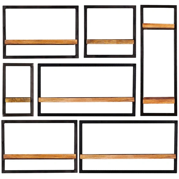 Wandregal "SIDNEY", 1 Fachboden, Holz