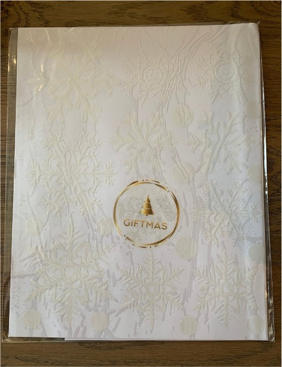 Giftmas - Fensteraufkleber - Weihnachten - Fensterdekoration zu Weihnachten - Weihnachtsaufkleber - Fensteraufkleber Kinder - Weihnachtsdekoration für Innenräume - Weihnachtsdekoration - 45 Stück