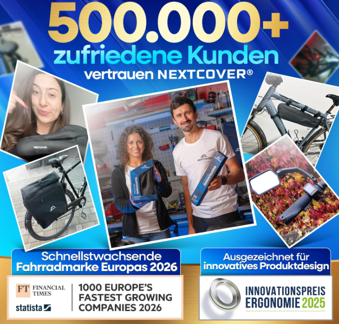 NEXTCOVER E-Scooter-Schloss im Handschellen-Design – 90 cm – Stahl – Reflektierend