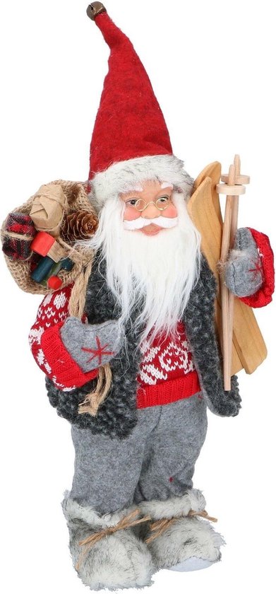 Weihnachtsgeschenke Weihnachtsmann Puppe - Weihnachtsfigur 30CM - mit traditioneller Kleidung - Weihnachtsdekorationen