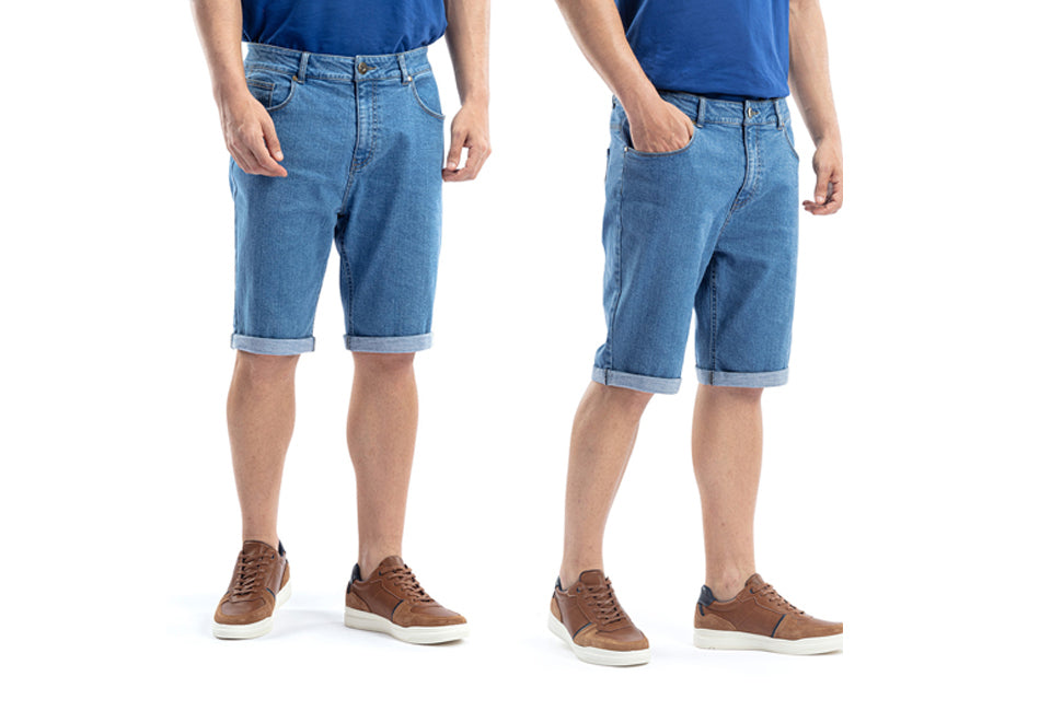 Milanoro - L - Jeans-Shorts - Herren - Hellblau