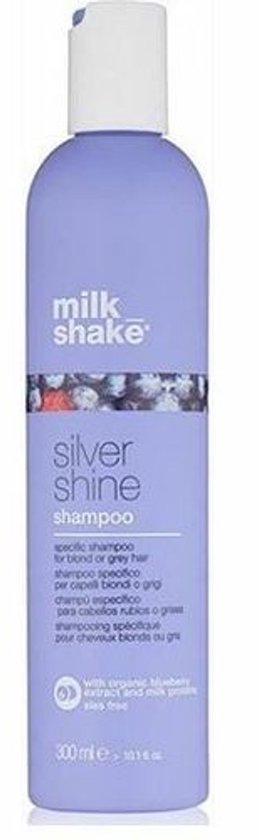 Milkshake Silver Shine Shampoo – Silbershampoo für blondes, graues und weißes Haar – 300 ml