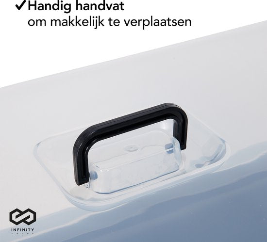 Infinity Goods Growing Table On Legs XXL - Grower - Rechteckig - 76 x 37 x 85 cm - 70L - Outdoor Indoor - Deckel - Schwarz
