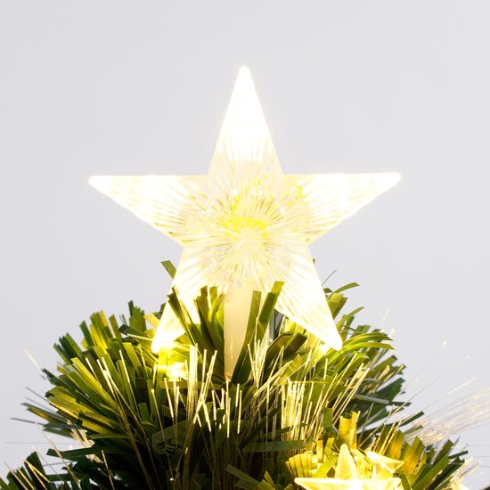 Luca Lighting Mercury Kunstweihnachtsbaum mit Glasfaserbeleuchtung – H 45 x Ø 25 cm – Grün