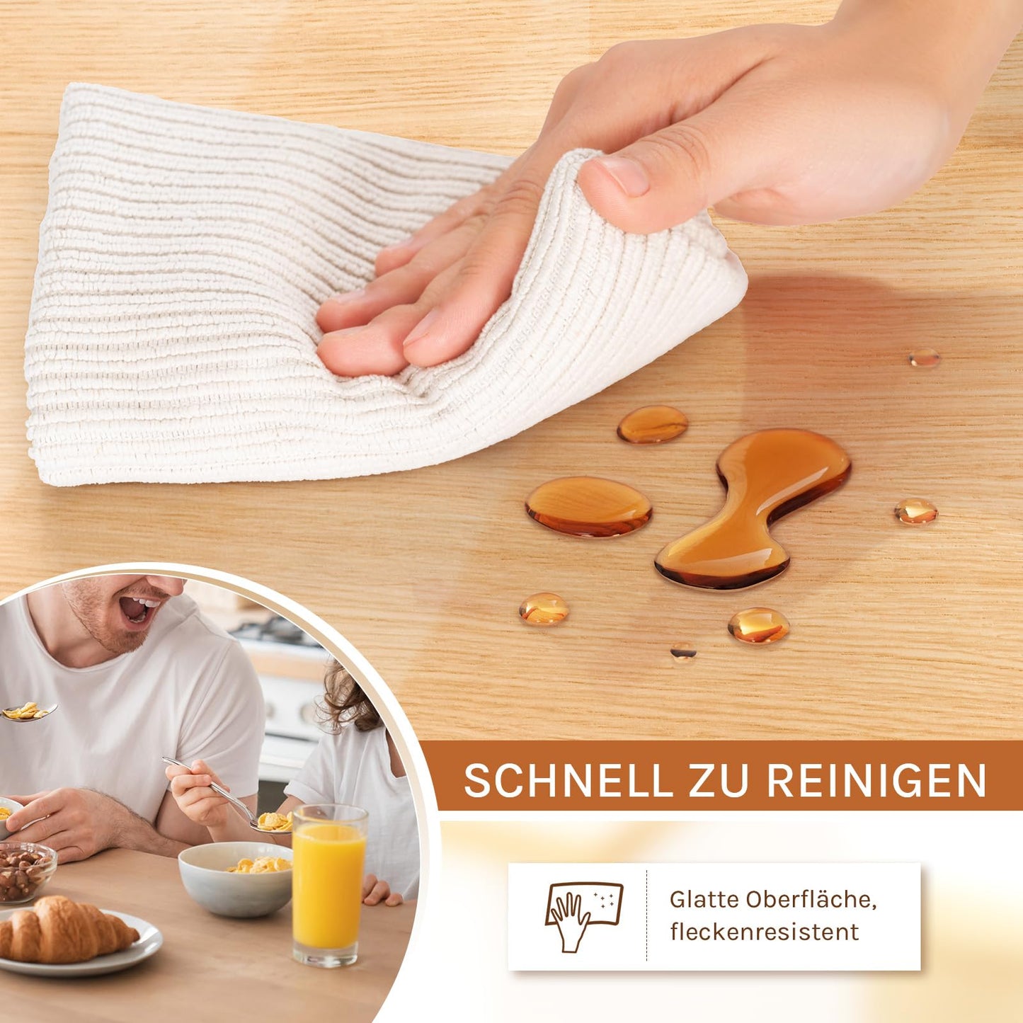 Woltu Tischschutz – PVC – 2 mm – 70 x 110 cm – transparent