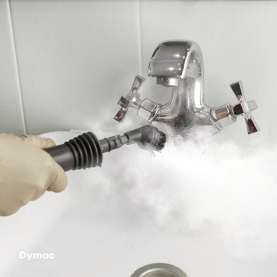 Dymac MistBurst One - Handdampfreiniger für Boden/Bank/Bad/Küche - Verschiedene Aufsätze - 450ML