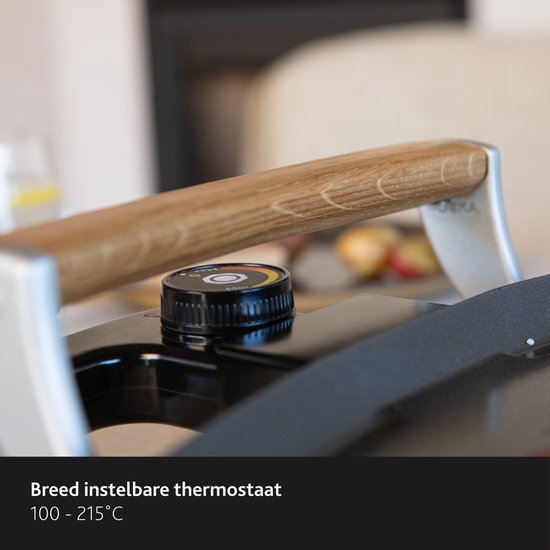 Boska Elektrische Grillplatte Pro - 35x56 cm Eiche Griffe - Teppanyaki Platte