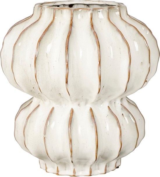 Mica Decorations Altea Vase - H35 x Ø33 cm - Keramik - Off White