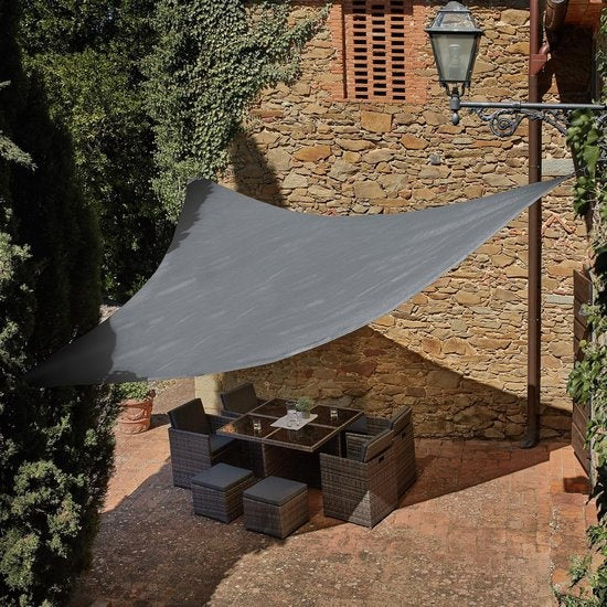 tectake - Dreieckige Polyethylen-Markise, Variante 2 300 x 300 x 300 cm SKU: 403889