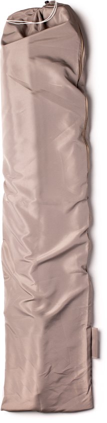 Nexxt Banana Sonnenschirm – Schwebeschirm mit Schutzhülle und Stahl-Kreuzfuß - 3 Meter – Taupe