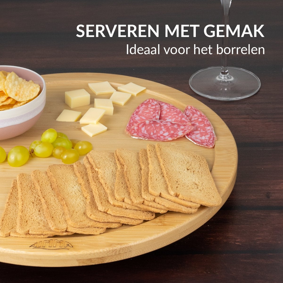 Nimma Drehteller - Ø30cm - Lazy Susan für Getränke, Essen, Catering, Büroorganisation - Langlebig