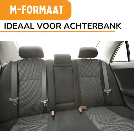 By Cee Cee Car Seat Dog Deluxe Back Seat - Hundekorb Auto mit Sicherheitsgurt - Autokorb Hund - Hundesitz - großer Hund - Beige - Größe M