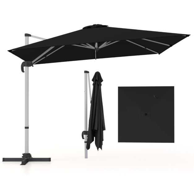 Coast Sunshade - Dreh- und Kippvorrichtung - Polyester - 300 x 300 x 261 cm - Braun