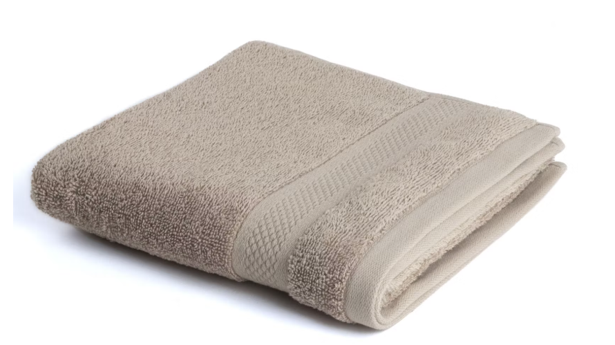 3x DoubleDry Hotel Collection Handtuch Taupe - 50 x 100 cm - Luxuriöses & weiches Badtextil-Set
