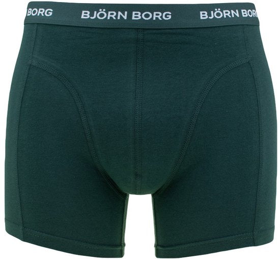 Björn Borg Cotton Stretch Boxershorts - Größe S - Herren Boxershorts mit normaler Länge (3er-Pack) - mehrfarbig