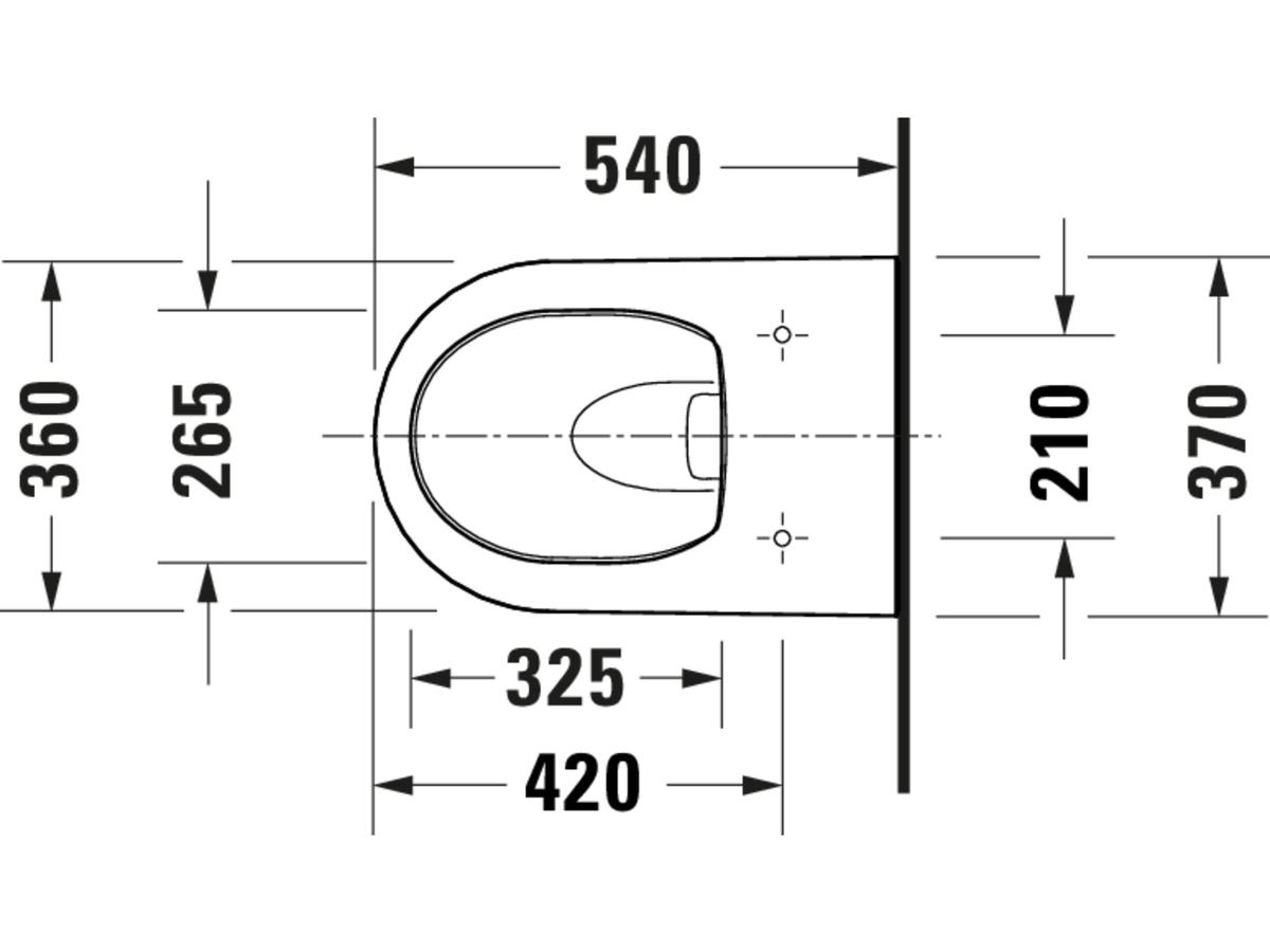 Duravit Rimless Design-Toilette – SoftClose-Sitz – Wand-WC-Set
