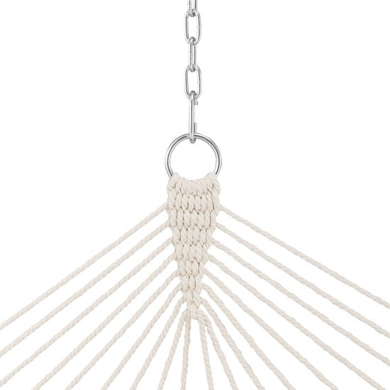 Juskys Hängematte Cata - Hellgrau - inkl. Gestell und Kissen