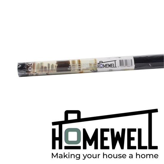 Homewell Isolerende Raamfolie 120x300cm - UV protectie - Zonwerend & Zelfklevend- Zwart Tint 39% - HR+