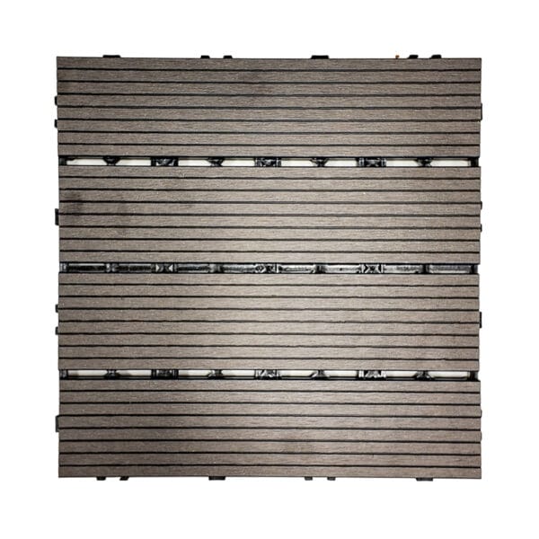 Koopman Terrassenfliesen-Set, 4-teilig – 30 x 30 cm – Verbundwerkstoff