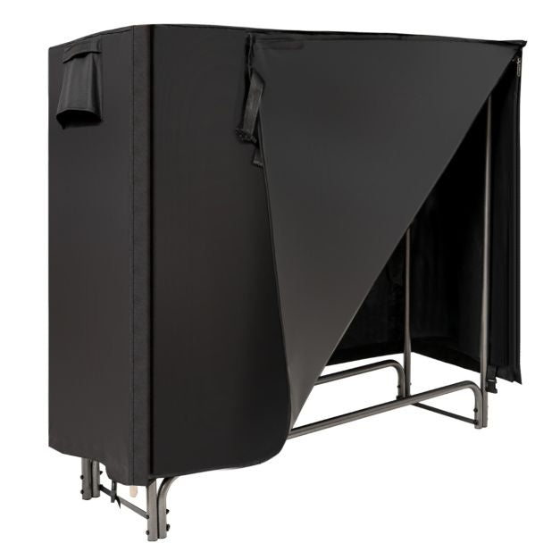 Kaminholzregal Metall Kaminholzregal mit wasserdichter Abdeckung Kaminholzständer 122,5 x 35,5 x 122,5 cm