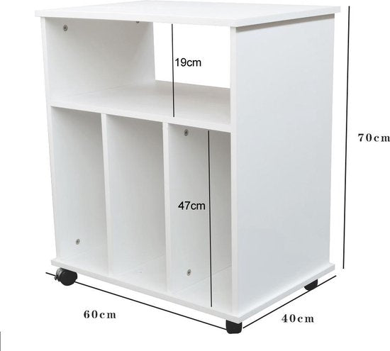 Lp vinyl aufbewahrung schrank - bücherregal - aufbewahrung zeitschriften bücher schallplatten - weiß