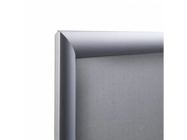 Aluminium-Klickleiste 70 x 100 cm – Silber – 25 mm Profil – B1 feuerhemmend
