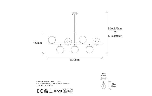 Opviq Kronleuchter Pendelleuchte Vintage