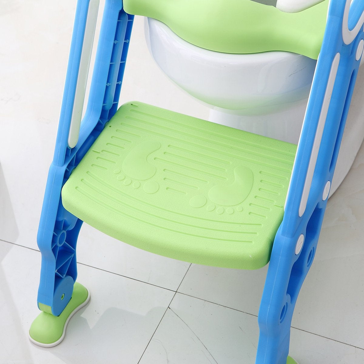 LifeGoods Toilettensitzverkleinerer - Töpfchen Kleinkind - 2 bis 7 Jahre - Grün/Blau