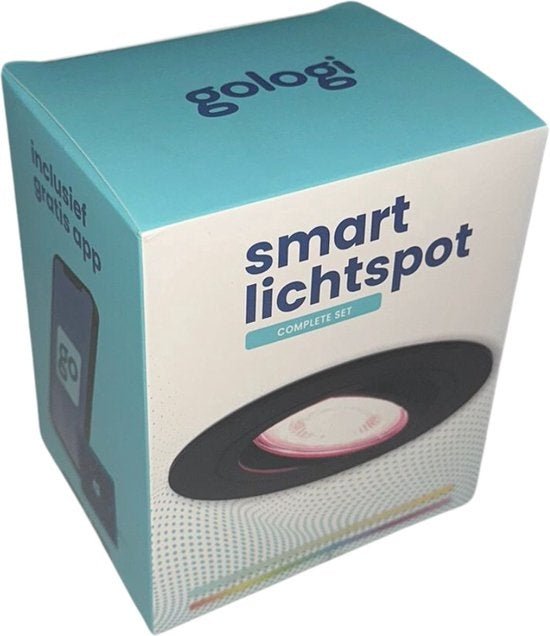Gologi Slimme Inbouwspots - Smart LED Downlight Dimbaar - Kantelbaar - Warm Wit Licht - Gu10 LED Lamp - Zwart