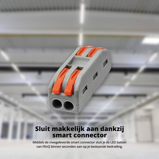 FlinQ Led-Strahl 6500K - 120 cm - 40W - 50.000 Stunden - Weiß