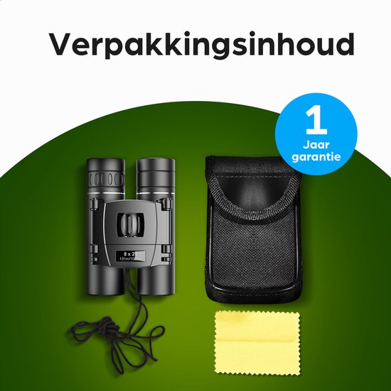 Exortus® FMC Kompaktes Fernglas für Erwachsene und Kinder – Spotting-Scope-Teleskop 8x21 – Mit Tragetasche und Umhängeband – Vogelbeobachtung, Reisen, Jagd
