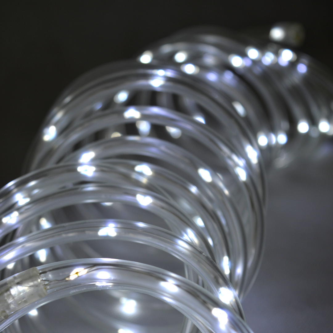 Microlight LED-Stimmungslichter - 6 m - 120 LEDs - warmweiß - transparentes Kabel - 12 V
