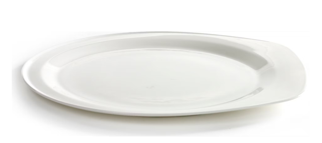 Serax - Tellerset mit XL-Teller und tiefem Teller - 32,7 cm & 25,1 cm - Mit modernem, minimalistischem Design & großzügigen Größen - Zum Essen und Präsentieren - Weißes Porzellan