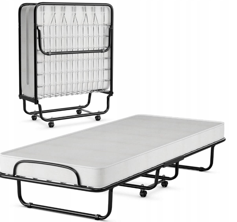 costway Metall-Klappbett - einzeln - mit Matratze