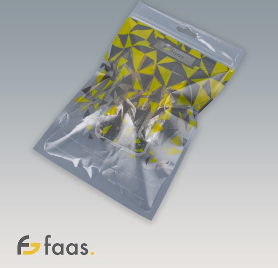 Faas Farbige Sicherheitsaugen - 100 Stück - Inklusive Sicherheitsnasen und Unterlegscheiben - Mehrere Farben