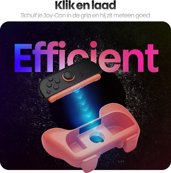 Phreeze Controller-Griffe, passend für Switch 2 Joy-Con-Griff – Halterung – ergonomisch – mit Triggern – rot und blau – 2 Stück