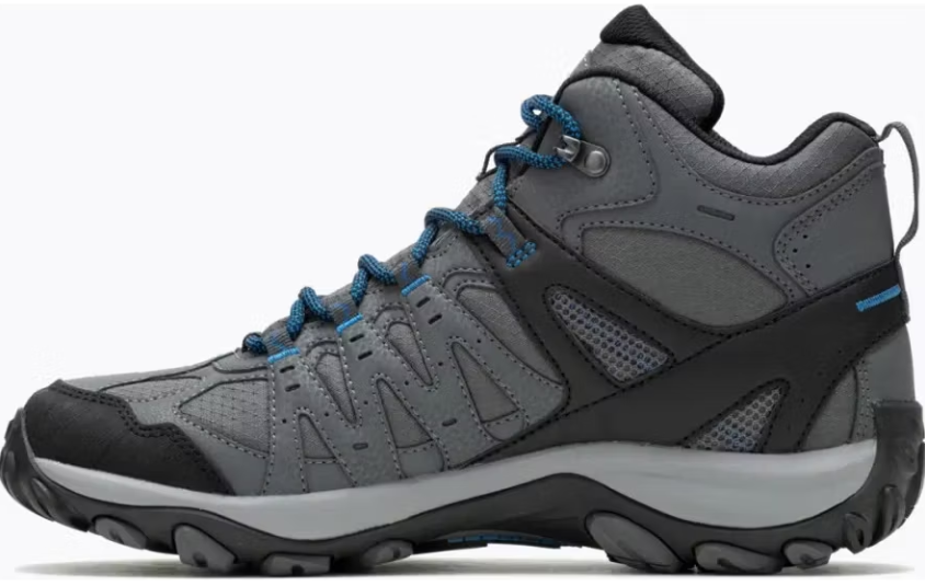 Merrell Accentor 3 Sport Mid GTX Wanderstiefel Herren - Größe 47 - Farbe Rock/Blau - Halbhoch - Wasserdicht