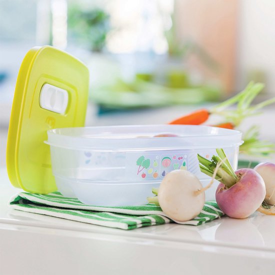 Tupperware Fridge Smart 0,8 l – Frischhaltebehälter – BPA-frei – Vorratsbehälter – Lunchbox – Kunststoffbehälter – Lebensmittelbehälter – Lebensmittel bleiben doppelt so lange frisch