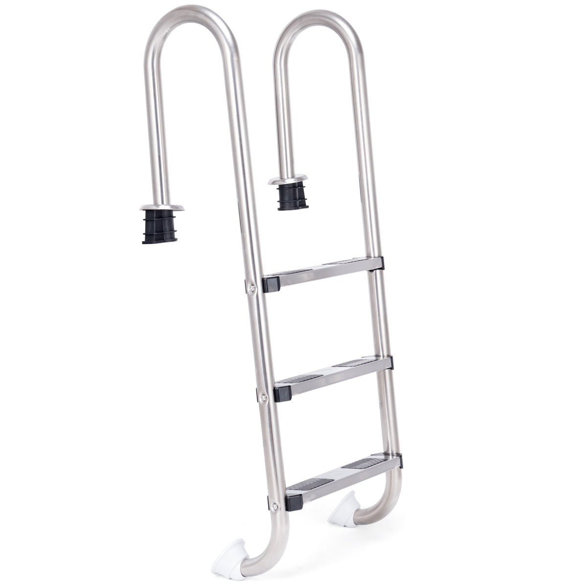 Coast Poolleiter - 3-stufige Sicherheitsleiter - 132 x 50 x 26 cm - Edelstahl