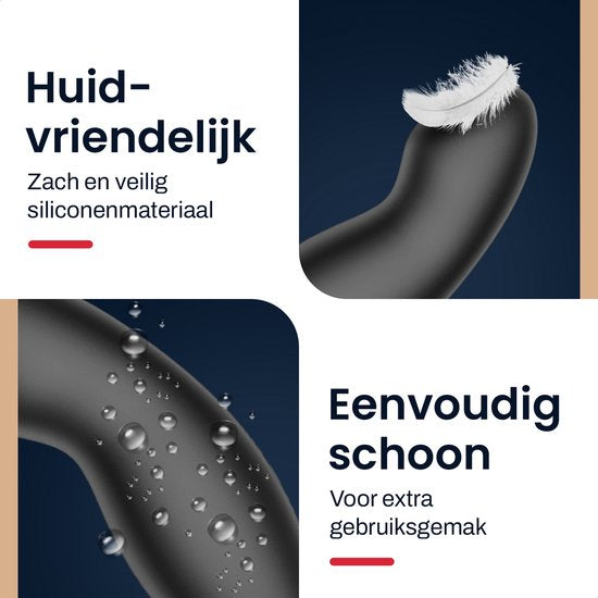 Jespro Prostata-Vibrator mit Fernbedienung und APP - 20 Modi - Sexspielzeug - Sex - Spielzeug - Für Männer und Paare - Erotisch - Buttplugs - Dildo - Anal - Vibratoren - Stimulator - Anal - Vibrierend - Stossend - Ferngesteuertes Massagegerät