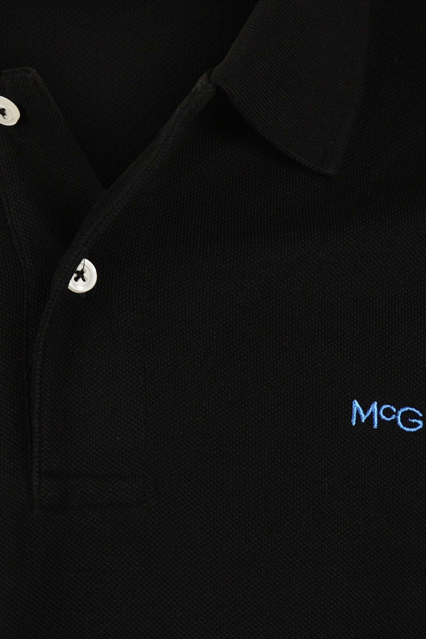 McGregor Klassisches Poloshirt für Herren – Schwarz – XL