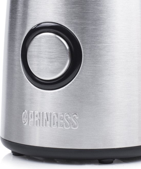 Elektrische Kaffeemühle Princess – Hochwertige elektrische Kaffeemühle Deluxe aus Edelstahl – Für Kaffeebohnen und Gewürze – Kaffeebohnenmühle – 242196