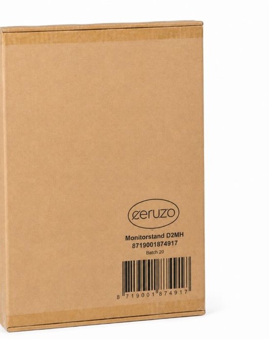 Ceruzo Monitor-Erhöhung – Für 1 oder 2 Bildschirme – Verstellbar von 80 bis 112,5 cm – Weiß