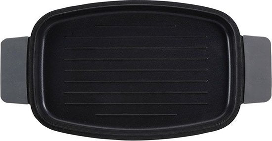 Bergner Infinity Chefs Grillplatte 42 X 22 Cm - Aluminiumguss - Soft-Touch Griffe