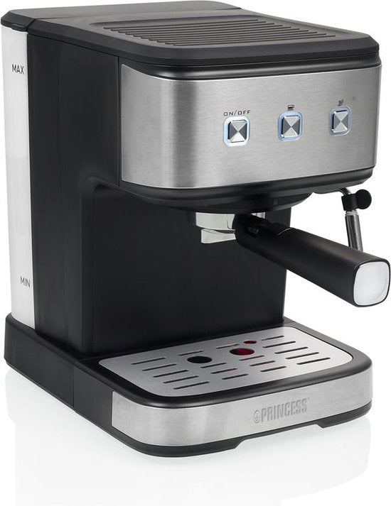 Princess 249441 Kaffeemaschine – Espressomaschine und Kapselmaschine – Edelstahl