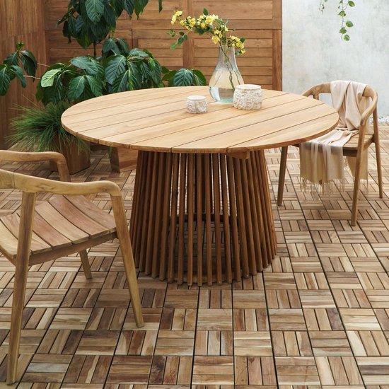 Haus Nordic Esstisch Lorca - Teak - Natur - 120cm