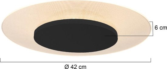 Deckenleuchte Steinhauer Lido - Schwarz