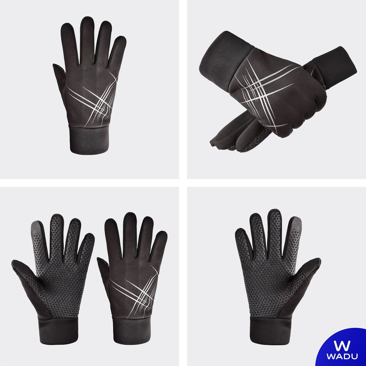 Handschuhe für Männer und Frauen - Geeignet für Touchscreen-Geräte - Wasserabweisend - Skihandschuhe